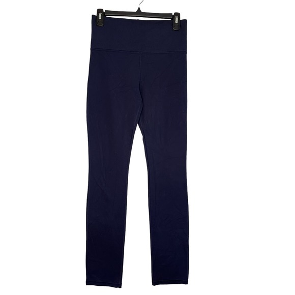 Athleta Pants - Athleta Rib Skinny Leg Pant Leggings Straight Leg Navy Blue Women's Medium